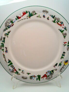 Vintage Sleighride Dinner Plate by Lennox Bone China